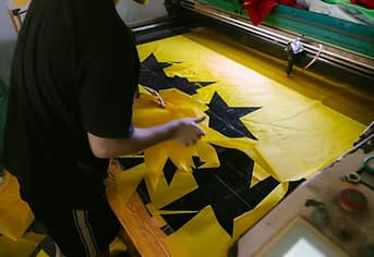 Large-format graphics and printed materials for a Charlotte event